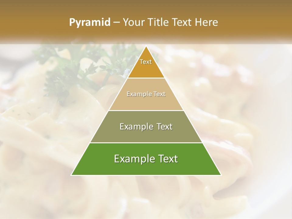 A Plate Of Pasta With Parsley On Top Of It PowerPoint Template