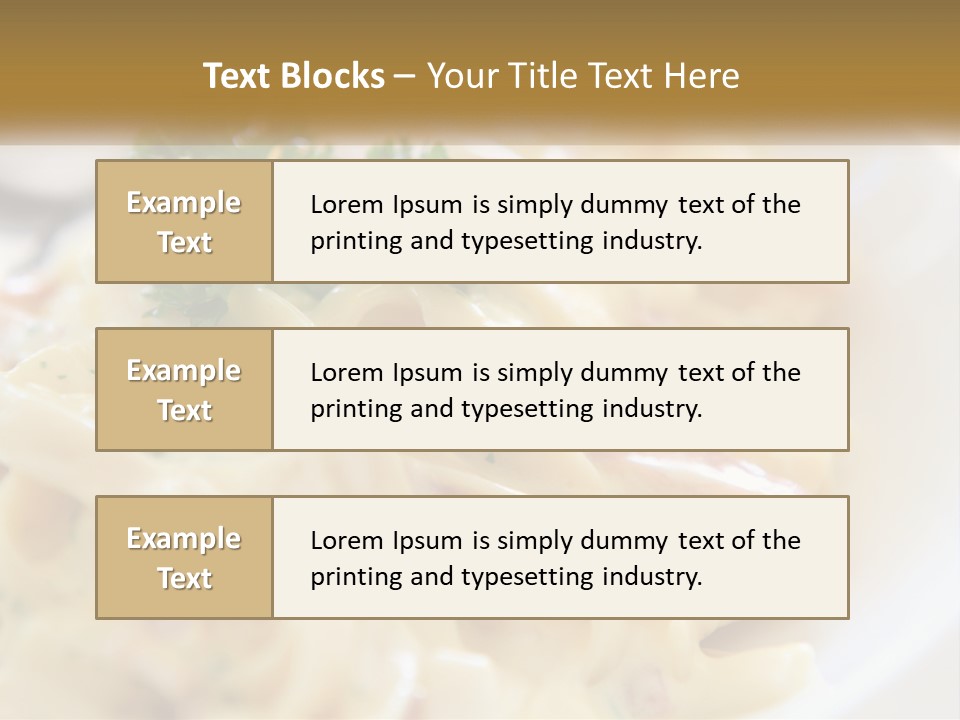 A Plate Of Pasta With Parsley On Top Of It PowerPoint Template