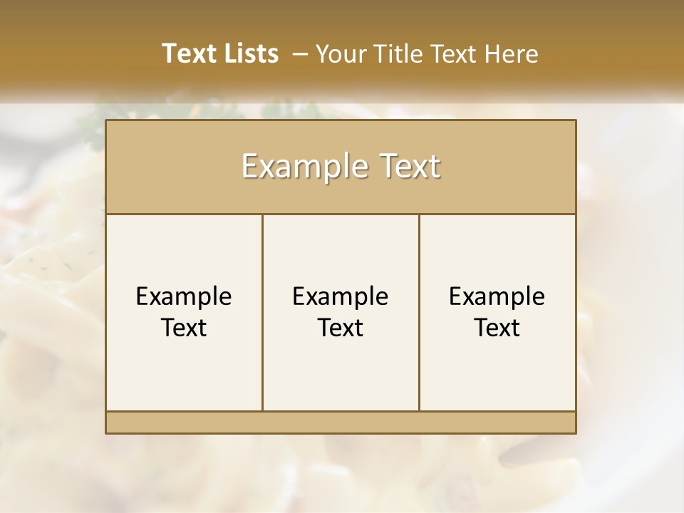 A Plate Of Pasta With Parsley On Top Of It PowerPoint Template