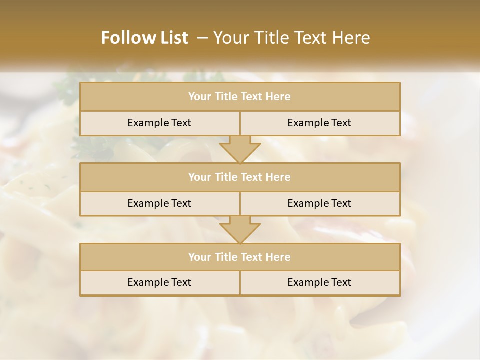 A Plate Of Pasta With Parsley On Top Of It PowerPoint Template