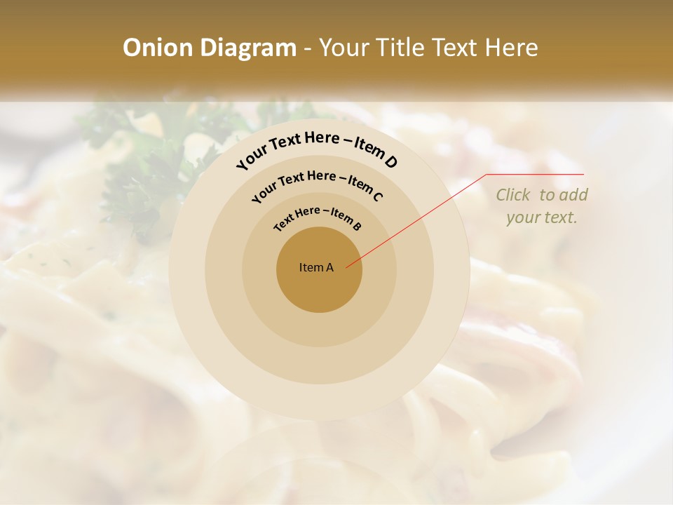 A Plate Of Pasta With Parsley On Top Of It PowerPoint Template