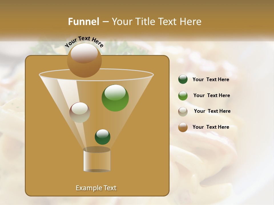 A Plate Of Pasta With Parsley On Top Of It PowerPoint Template