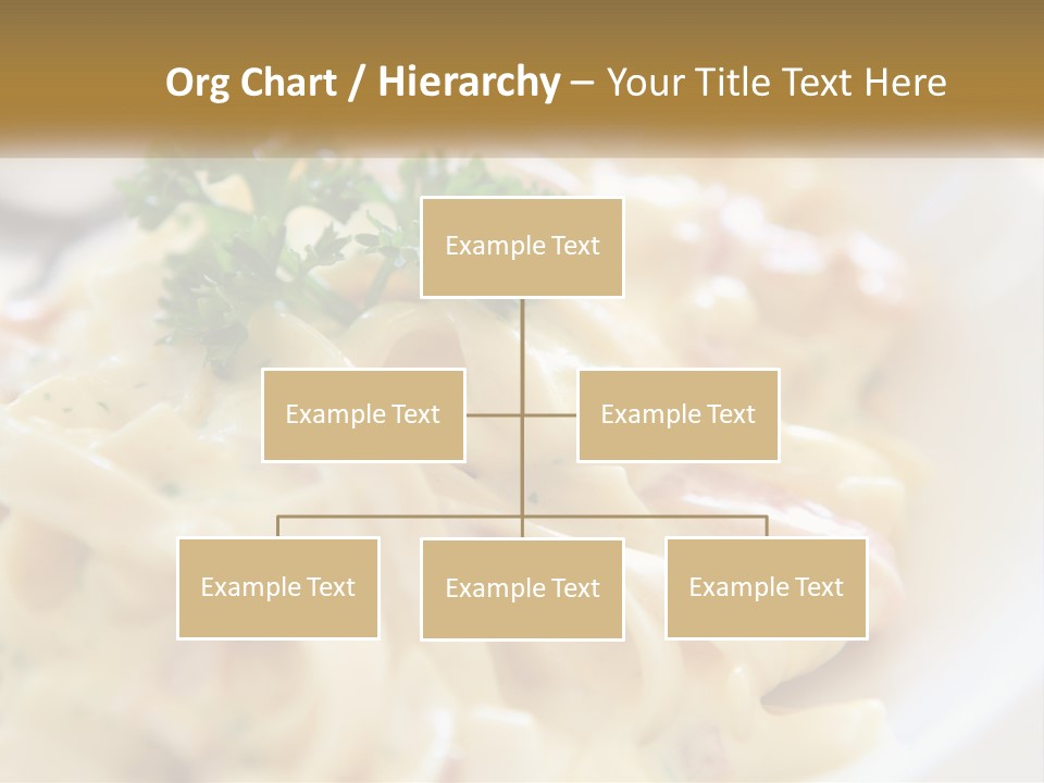 A Plate Of Pasta With Parsley On Top Of It PowerPoint Template
