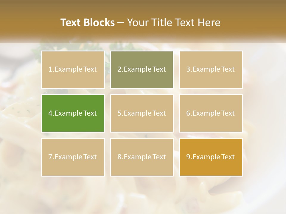 A Plate Of Pasta With Parsley On Top Of It PowerPoint Template