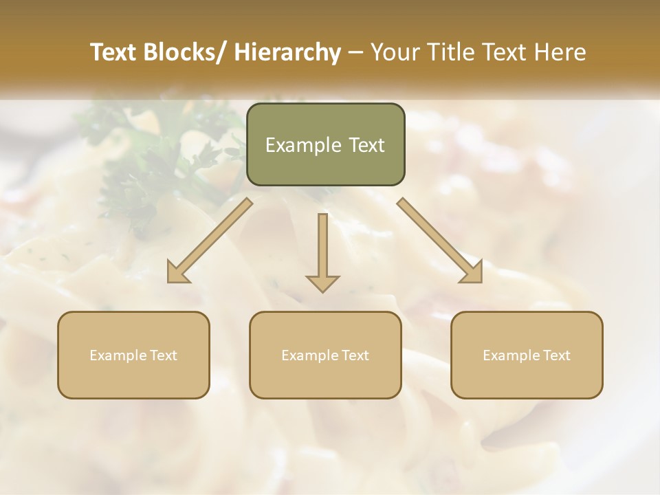 A Plate Of Pasta With Parsley On Top Of It PowerPoint Template