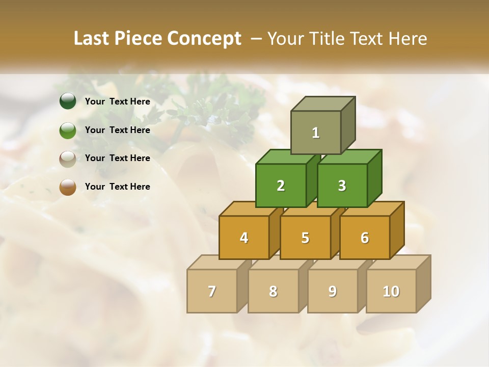 A Plate Of Pasta With Parsley On Top Of It PowerPoint Template