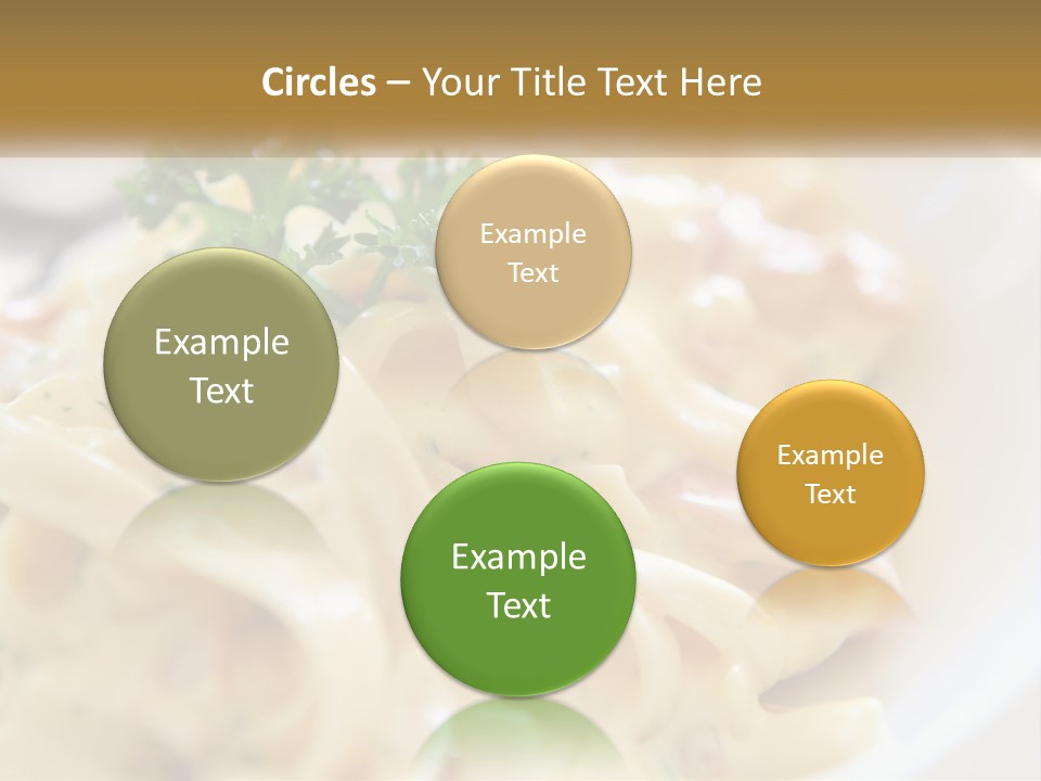 A Plate Of Pasta With Parsley On Top Of It PowerPoint Template