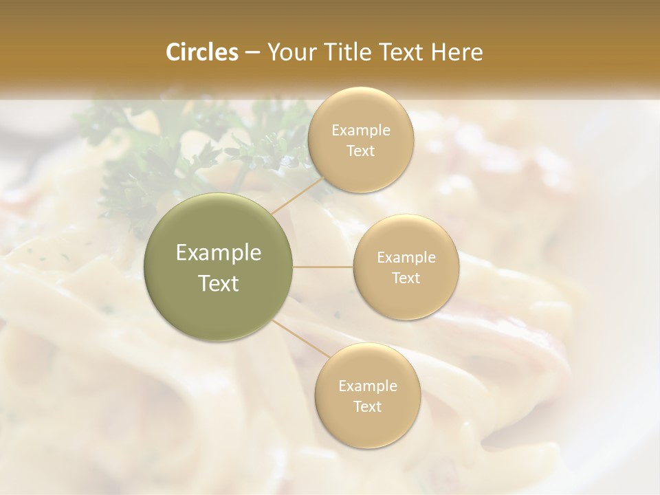 A Plate Of Pasta With Parsley On Top Of It PowerPoint Template