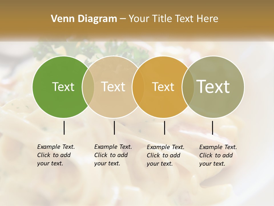 A Plate Of Pasta With Parsley On Top Of It PowerPoint Template