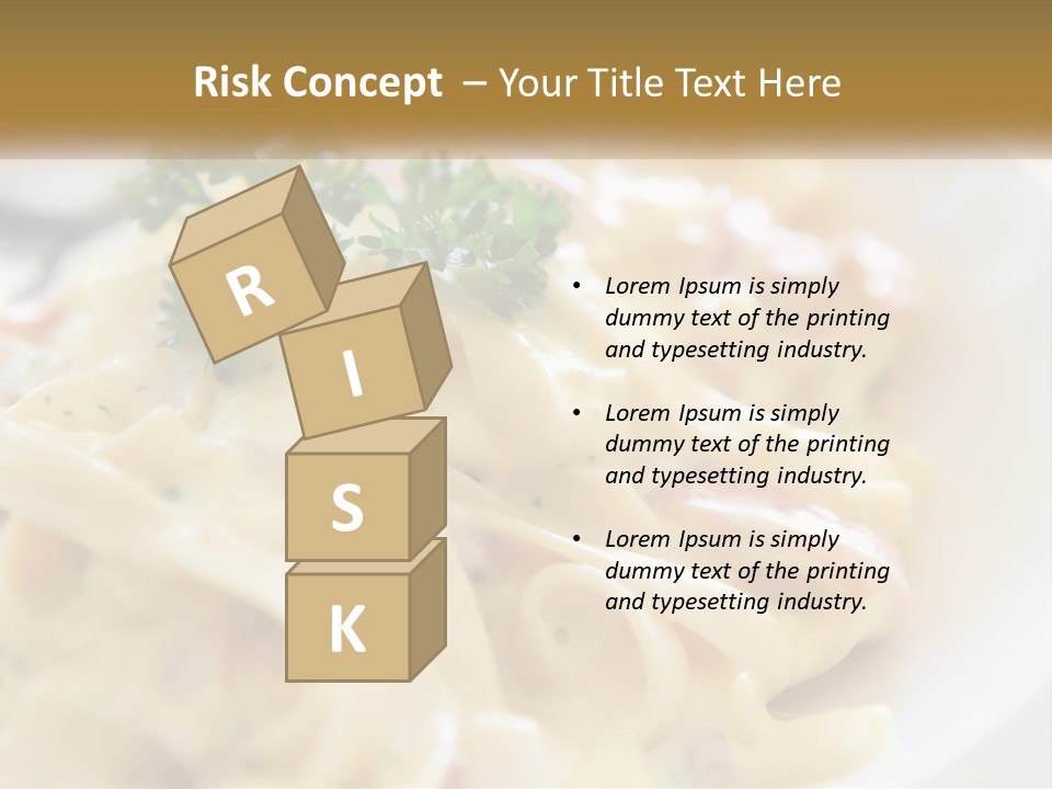 A Plate Of Pasta With Parsley On Top Of It PowerPoint Template