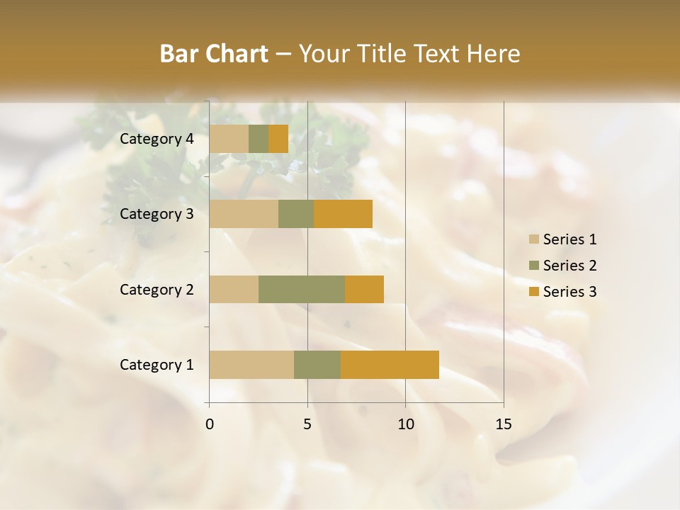 A Plate Of Pasta With Parsley On Top Of It PowerPoint Template