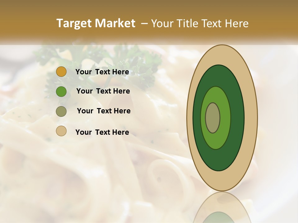 A Plate Of Pasta With Parsley On Top Of It PowerPoint Template