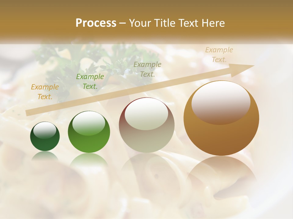 A Plate Of Pasta With Parsley On Top Of It PowerPoint Template
