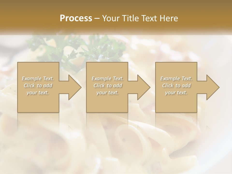 A Plate Of Pasta With Parsley On Top Of It PowerPoint Template
