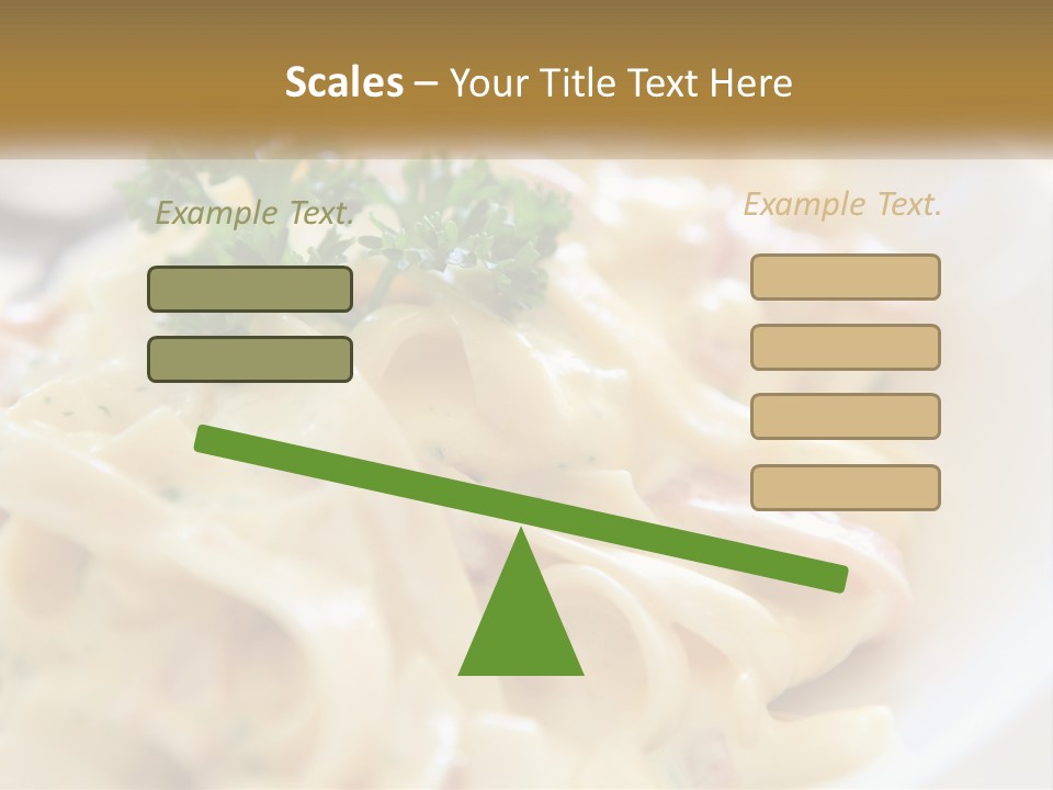 A Plate Of Pasta With Parsley On Top Of It PowerPoint Template