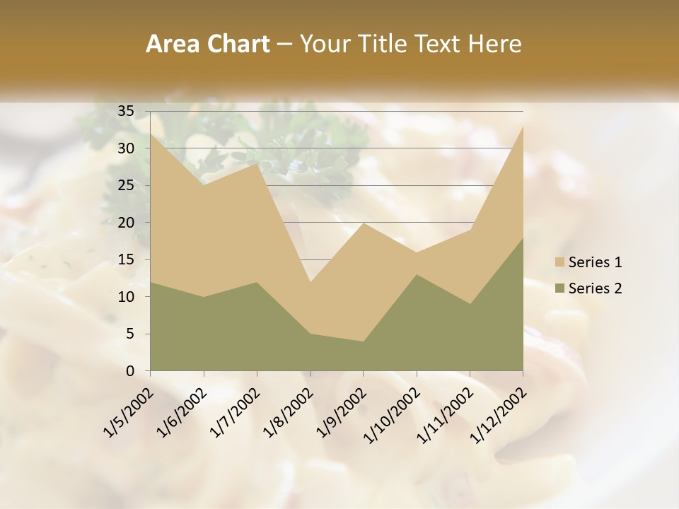 A Plate Of Pasta With Parsley On Top Of It PowerPoint Template