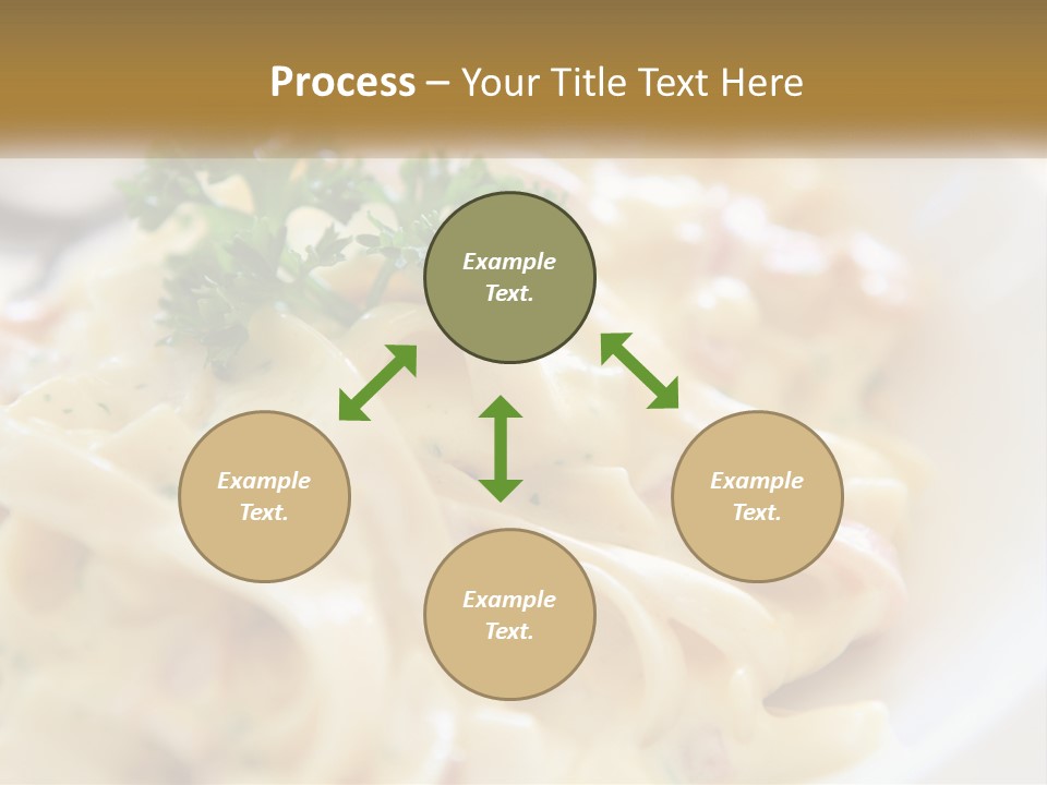 A Plate Of Pasta With Parsley On Top Of It PowerPoint Template