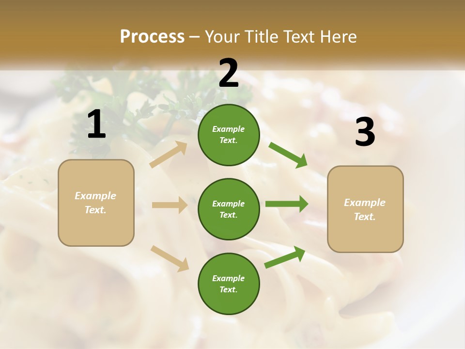 A Plate Of Pasta With Parsley On Top Of It PowerPoint Template