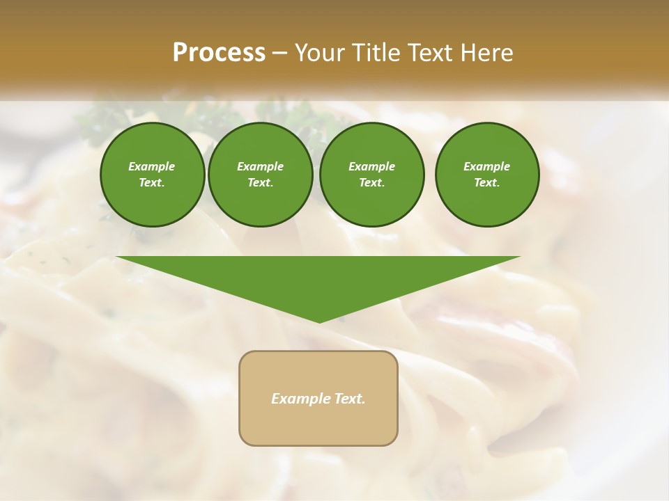 A Plate Of Pasta With Parsley On Top Of It PowerPoint Template