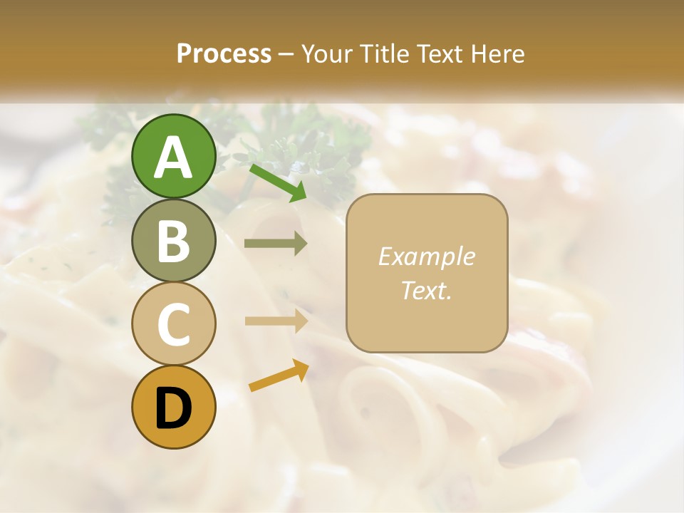 A Plate Of Pasta With Parsley On Top Of It PowerPoint Template