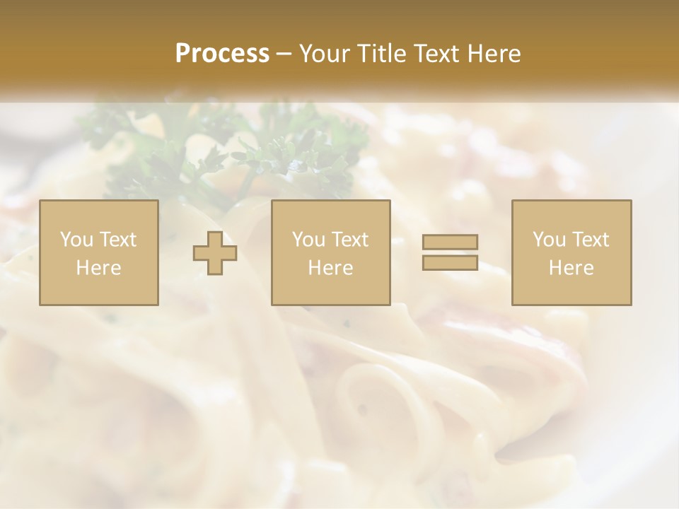 A Plate Of Pasta With Parsley On Top Of It PowerPoint Template