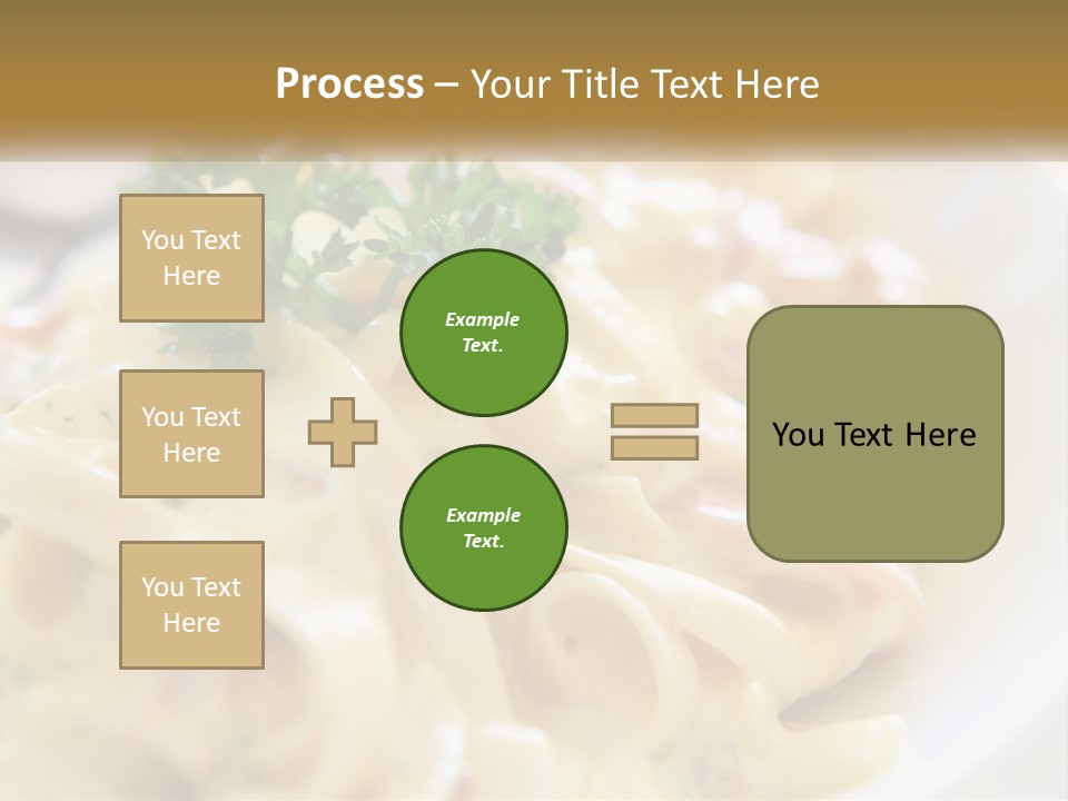 A Plate Of Pasta With Parsley On Top Of It PowerPoint Template