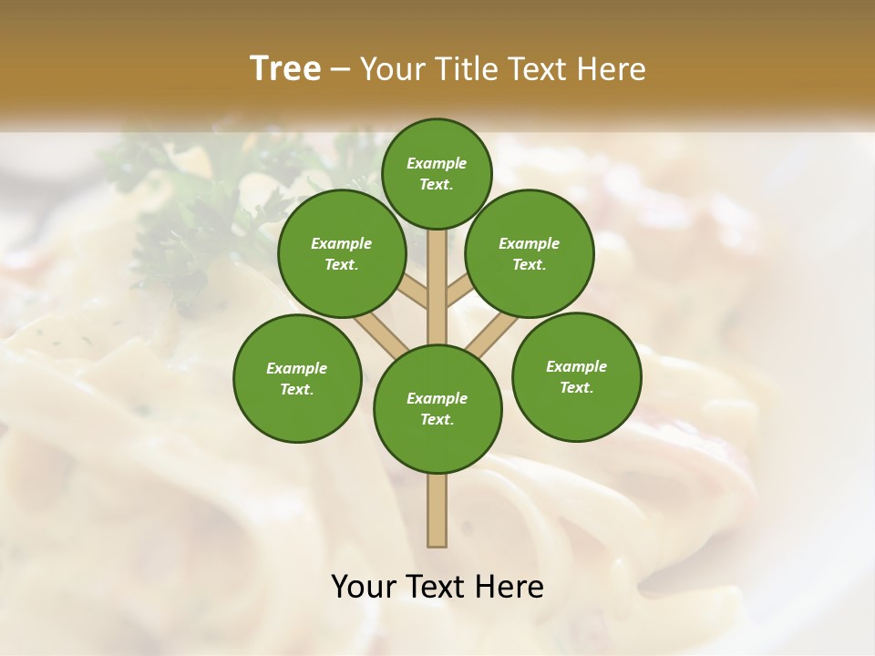 A Plate Of Pasta With Parsley On Top Of It PowerPoint Template