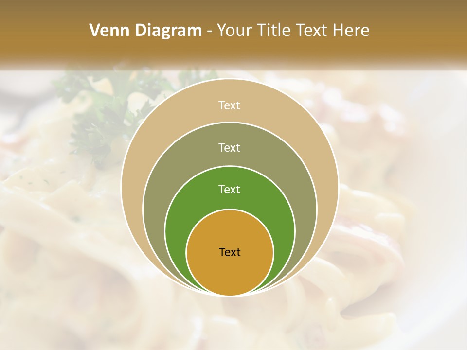 A Plate Of Pasta With Parsley On Top Of It PowerPoint Template
