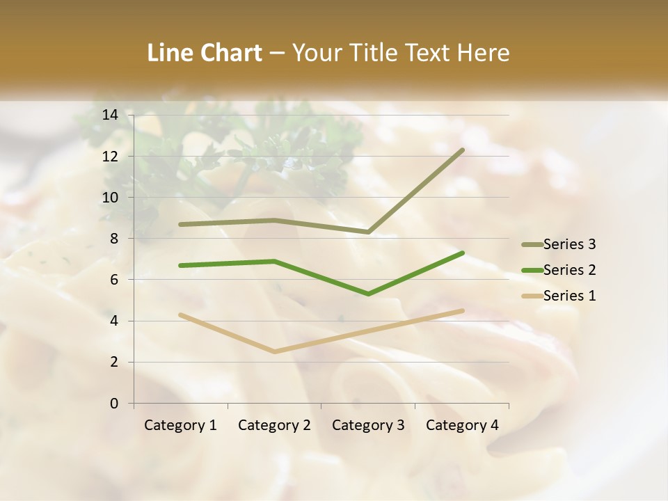 A Plate Of Pasta With Parsley On Top Of It PowerPoint Template
