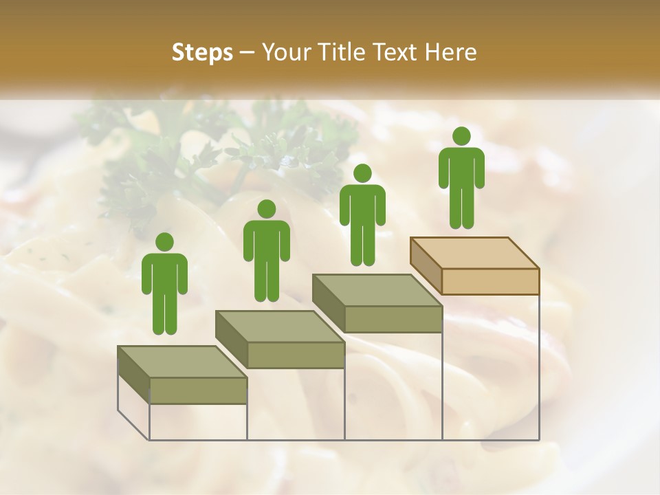 A Plate Of Pasta With Parsley On Top Of It PowerPoint Template