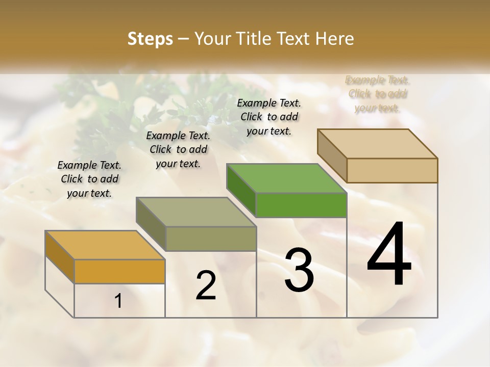 A Plate Of Pasta With Parsley On Top Of It PowerPoint Template