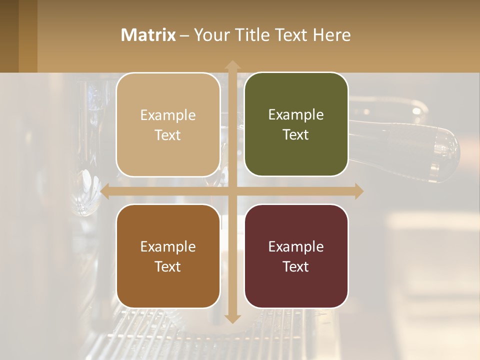 A Espresso Machine Making A Cup Of Coffee PowerPoint Template