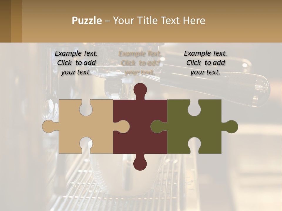 A Espresso Machine Making A Cup Of Coffee PowerPoint Template