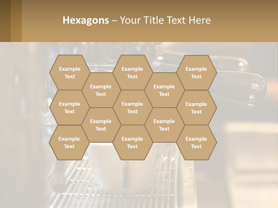 A Espresso Machine Making A Cup Of Coffee PowerPoint Template