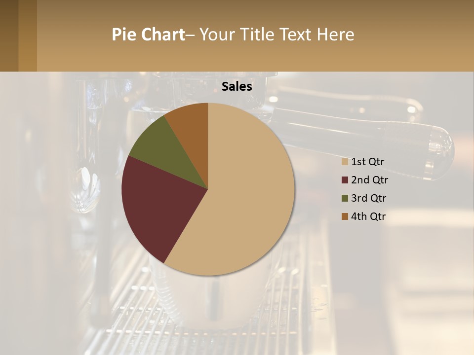 A Espresso Machine Making A Cup Of Coffee PowerPoint Template