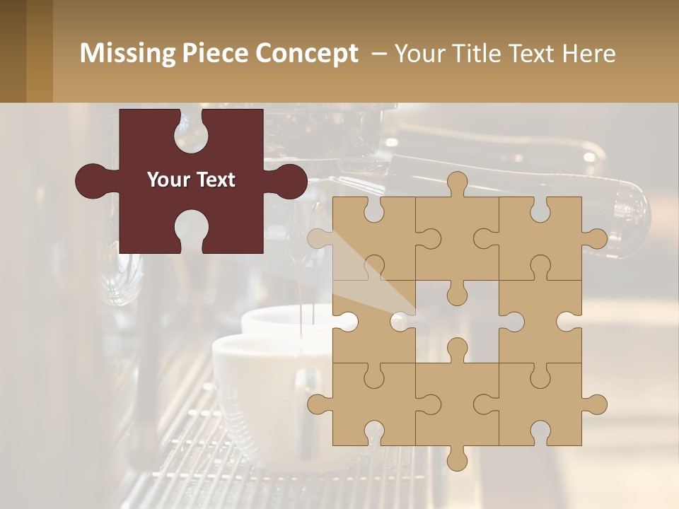 A Espresso Machine Making A Cup Of Coffee PowerPoint Template