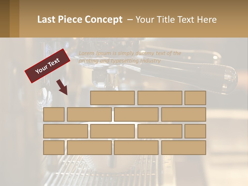 A Espresso Machine Making A Cup Of Coffee PowerPoint Template