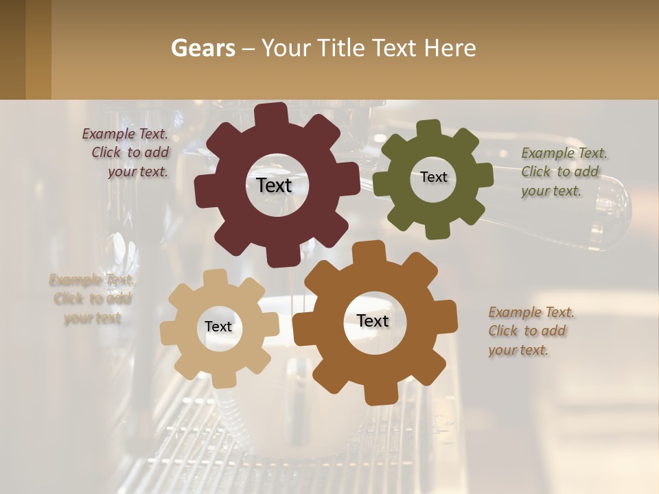 A Espresso Machine Making A Cup Of Coffee PowerPoint Template