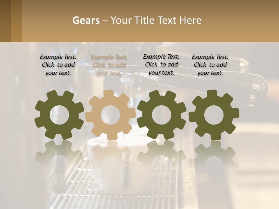 A Espresso Machine Making A Cup Of Coffee PowerPoint Template