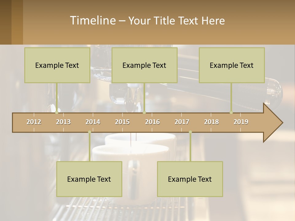 A Espresso Machine Making A Cup Of Coffee PowerPoint Template