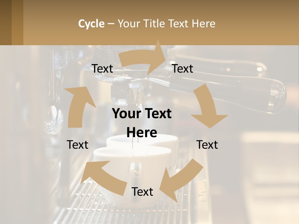 A Espresso Machine Making A Cup Of Coffee PowerPoint Template