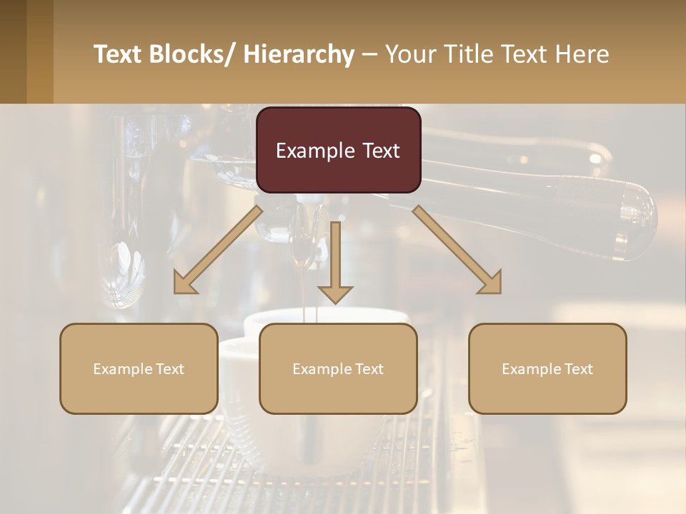 A Espresso Machine Making A Cup Of Coffee PowerPoint Template