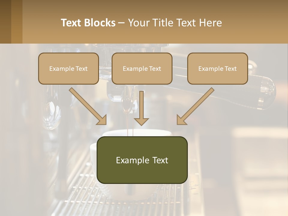 A Espresso Machine Making A Cup Of Coffee PowerPoint Template