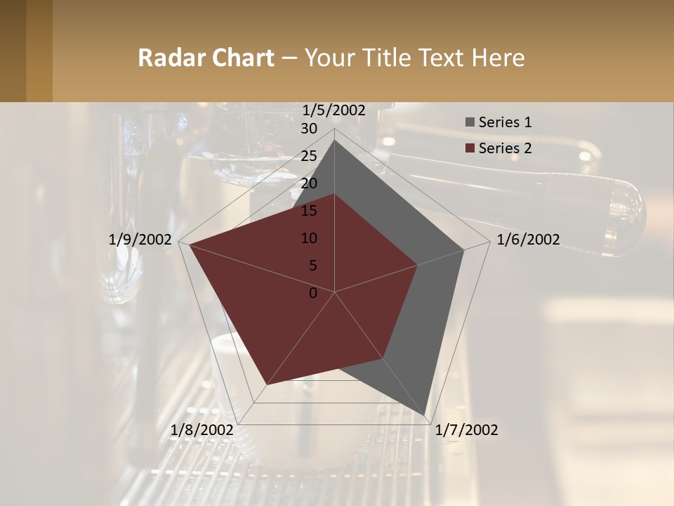 A Espresso Machine Making A Cup Of Coffee PowerPoint Template