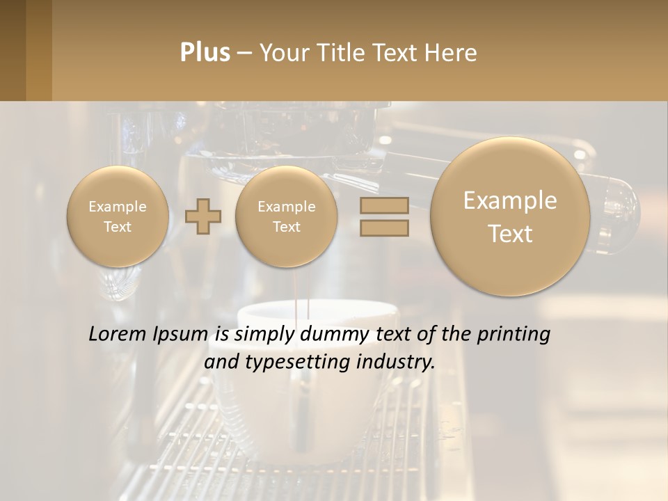 A Espresso Machine Making A Cup Of Coffee PowerPoint Template