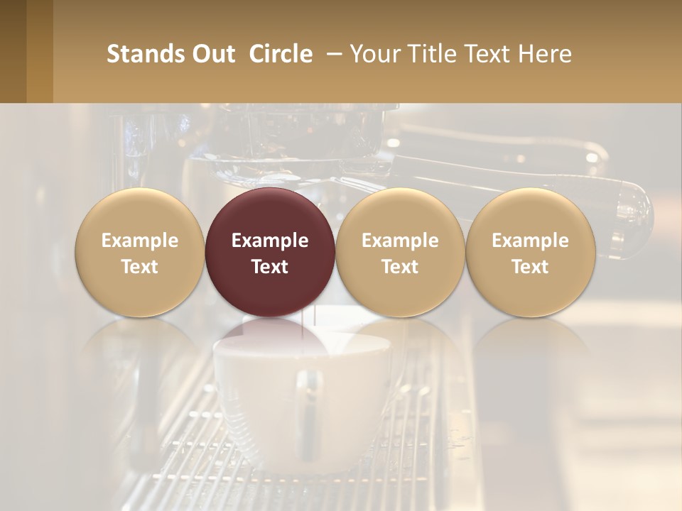A Espresso Machine Making A Cup Of Coffee PowerPoint Template
