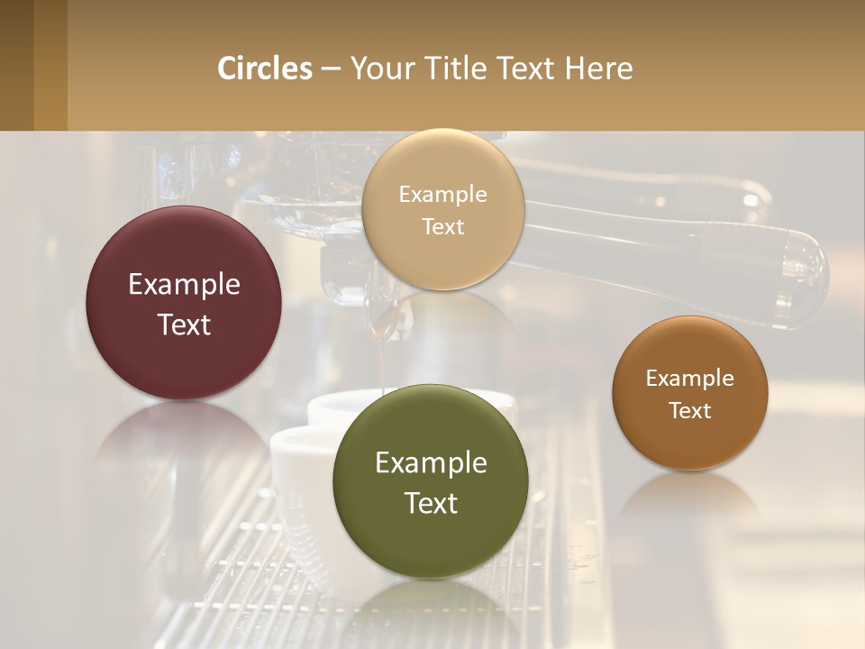 A Espresso Machine Making A Cup Of Coffee PowerPoint Template