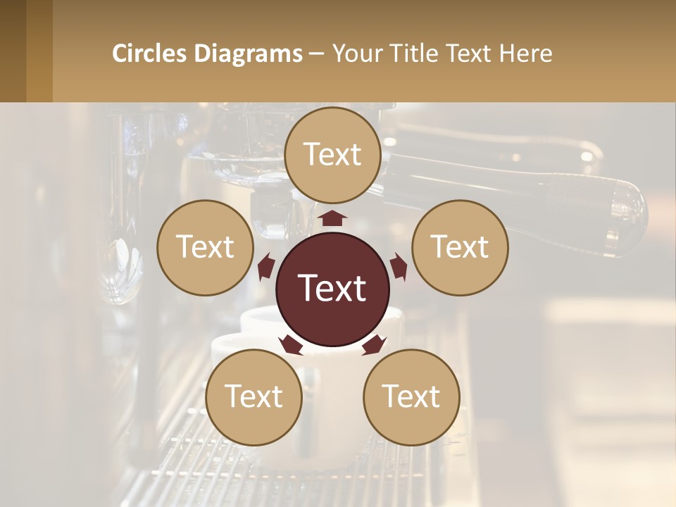 A Espresso Machine Making A Cup Of Coffee PowerPoint Template