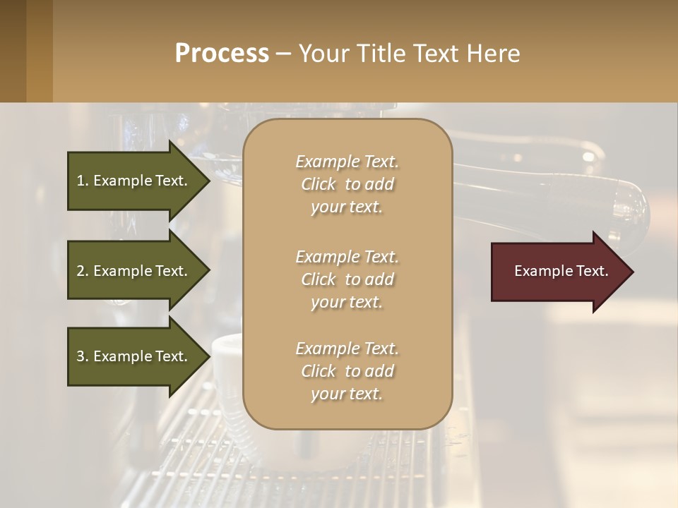 A Espresso Machine Making A Cup Of Coffee PowerPoint Template