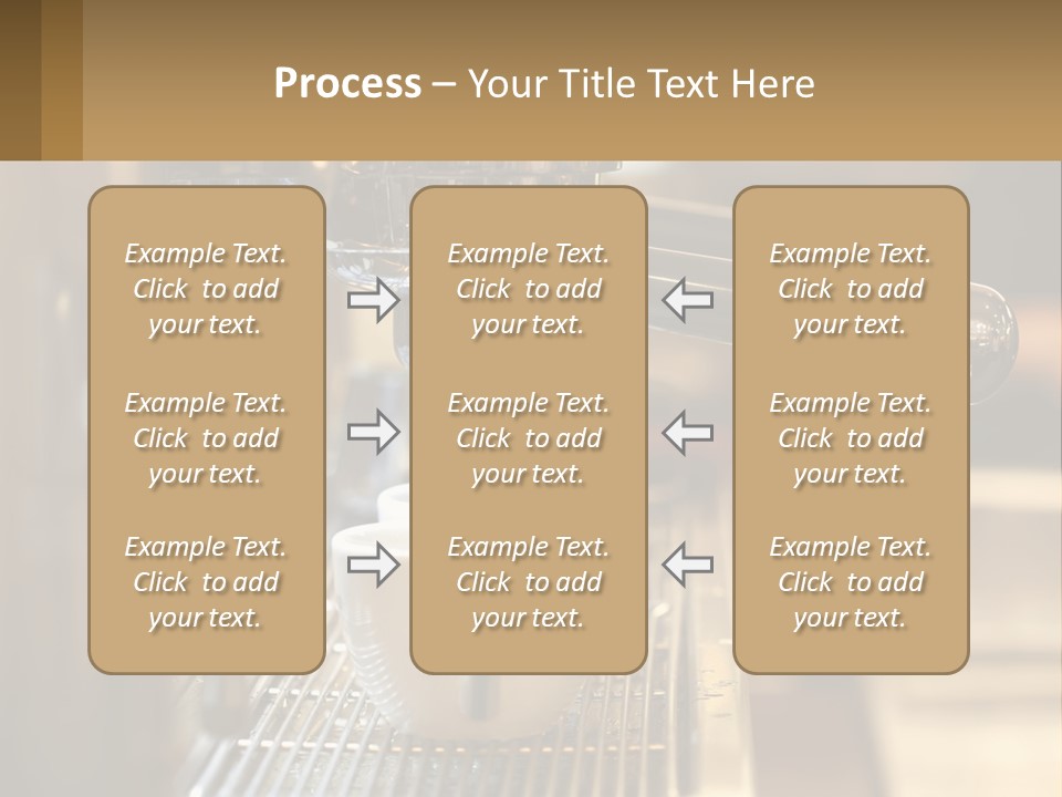 A Espresso Machine Making A Cup Of Coffee PowerPoint Template